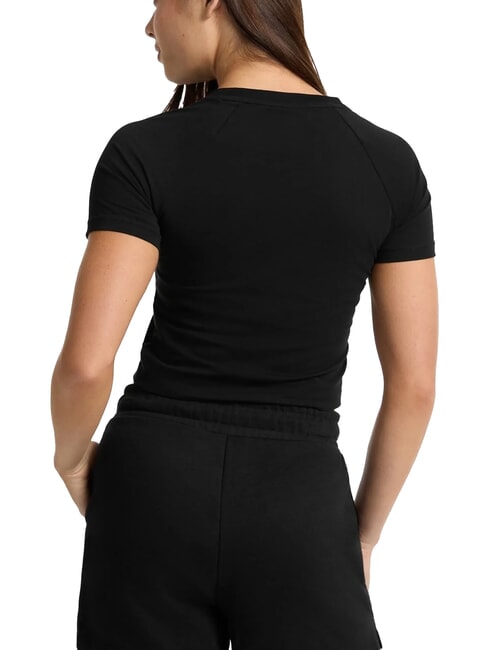 LOGO CALIFORNIA Short sleeve stretch cropped t-shirt jetbla - T-shirt