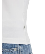 GUESS JEANS FLOWER Slim fit short-sleeved T-shirt purwhite - T-shirt - 4