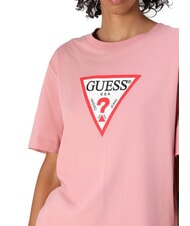 GUESS JEANS ICONIC Relaxed fit short sleeve T-shirt slight pink - T-shirt - 3