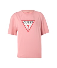 GUESS JEANS ICONIC Relaxed fit short sleeve T-shirt slight pink - T-shirt - 4