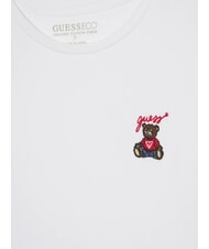 GUESS KIDS Short-sleeved T-shirt with teddy bear purwhite - Child T-shirt - 3