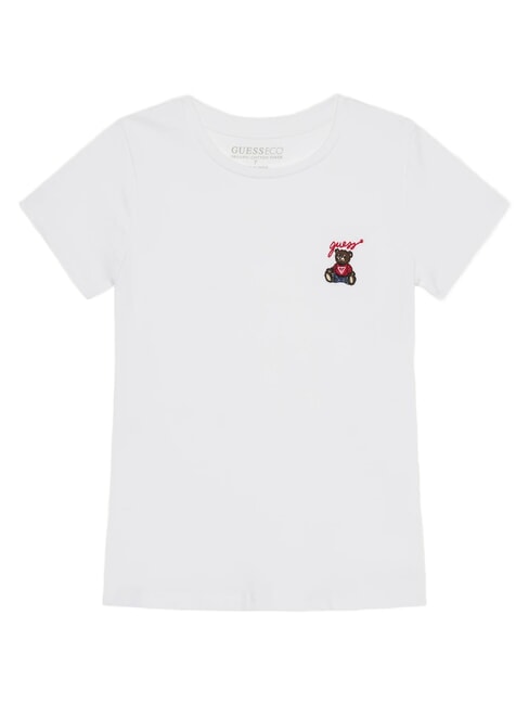 KIDS Short-sleeved T-shirt with teddy bear purwhite - Child T-shirt