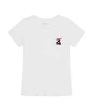 GUESS KIDS Short-sleeved T-shirt with teddy bear purwhite - Child T-shirt - 4