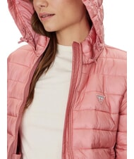 GUESS JEANS PACKABLE Lightweight down jacket with hood slight pink - Women's down jackets - 4