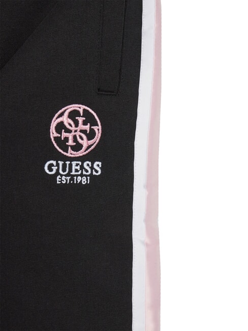 KIDS ACTIVE Jogger tracksuit trousers with side stripes jetbla - Children's tracksuits