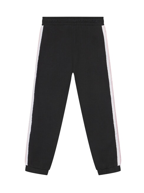 KIDS ACTIVE Jogger tracksuit trousers with side stripes jetbla - Children's tracksuits