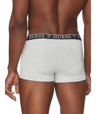 GUESS LOGO CLASSIC 5 multicolored boxers blk wht grey lava ol - Men's briefs - 3