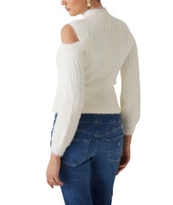 GUESS FUZZY TAKARA High neck cut out sweater - Women's Sweaters