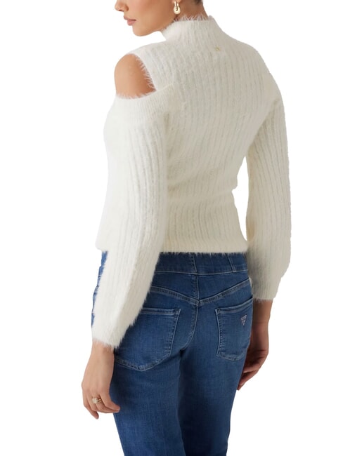 FUZZY TAKARA High neck cut out sweater dovwhi - Women's Sweaters