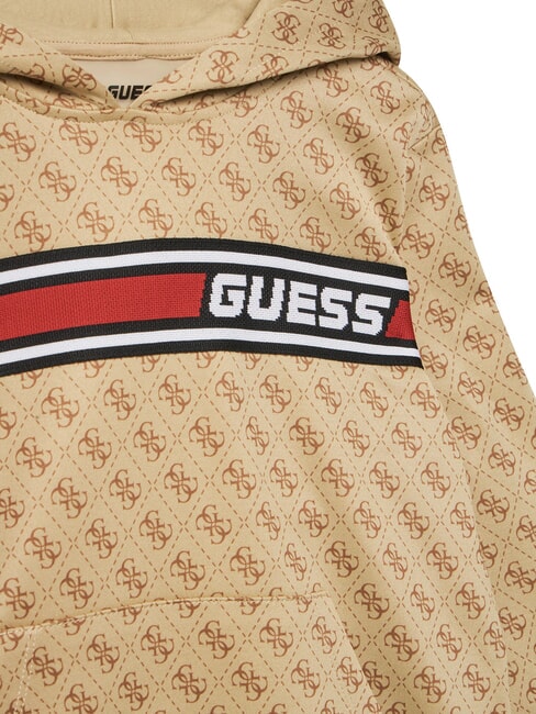 KIDS ACTIVE MINI ME Regular fit hoodie 4g aop beige white - Baby Sweatshirt