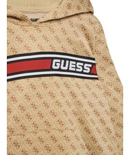 GUESS KIDS ACTIVE MINI ME Regular fit hoodie 4g aop beige white - Baby Sweatshirt - 3