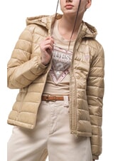 GUESS JEANS PACKABLE Lightweight down jacket with hood safari tan - Women's down jackets - 4
