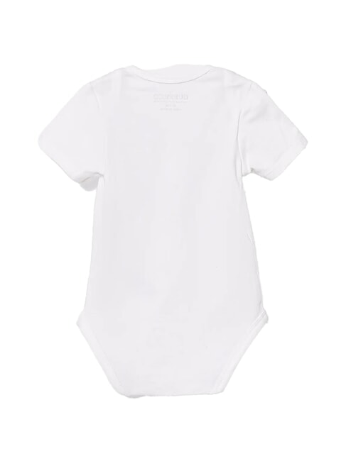 KIDS Baby short-sleeved bodysuit purwhite - Rompers and baby outfits
