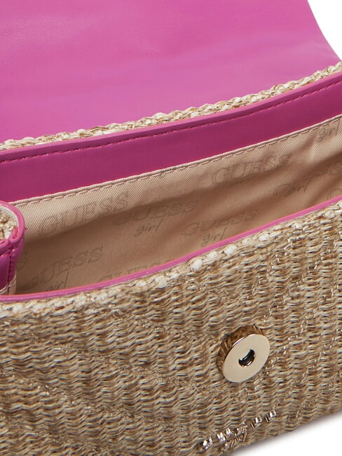 GIRL Mini bag with logo charm pink burst - Women’s Bags