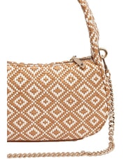GUESS RIANEE Mini woven hobo bag COGNAC - Women&rsquo;s Bags - 3