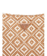 GUESS RIANEE Mini woven hobo bag COGNAC - Women&rsquo;s Bags - 4
