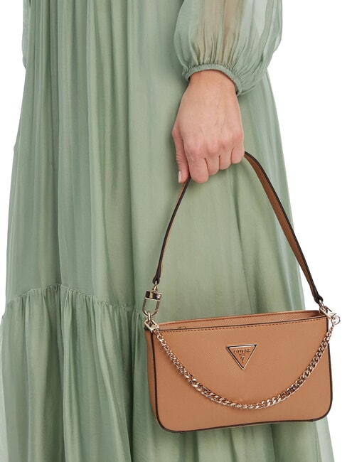 NOELLE Shoulder bag with chain BEIGE - Women’s Bags