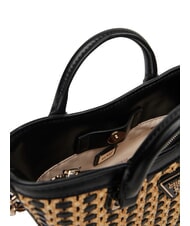 GUESS ATALIA Small handbag with shoulder strap natural / black - Women’s Bags - 5