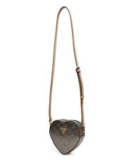 GUESS ARNELA Mini heart shoulder bag Pewter logo - Women’s Bags - 3