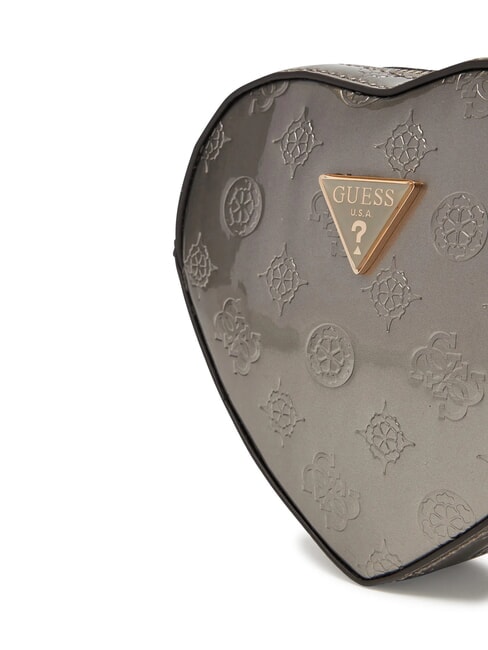 ARNELA Mini heart shoulder bag Pewter logo - Women’s Bags