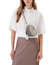 GUESS ARNELA Mini heart shoulder bag Pewter logo - Women’s Bags - 5