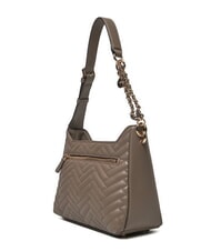 GUESS ANNING Quilted shoulder bag dark taupe - Women’s Bags - 2