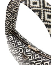 GUESS RIANEE Mini woven hobo bag BLACK - Women’s Bags - 4