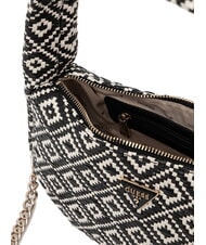 GUESS RIANEE Mini woven hobo bag BLACK - Women’s Bags - 5
