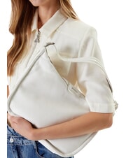 GUESS EVA Leather shoulder bag optical white - Women’s Bags - 5