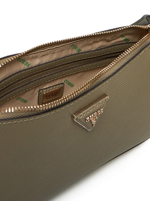 ECO JAZLYNN Saffiano print shoulder bag sage - Women’s Bags