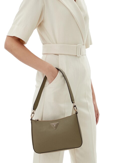 ECO JAZLYNN Saffiano print shoulder bag sage - Women’s Bags