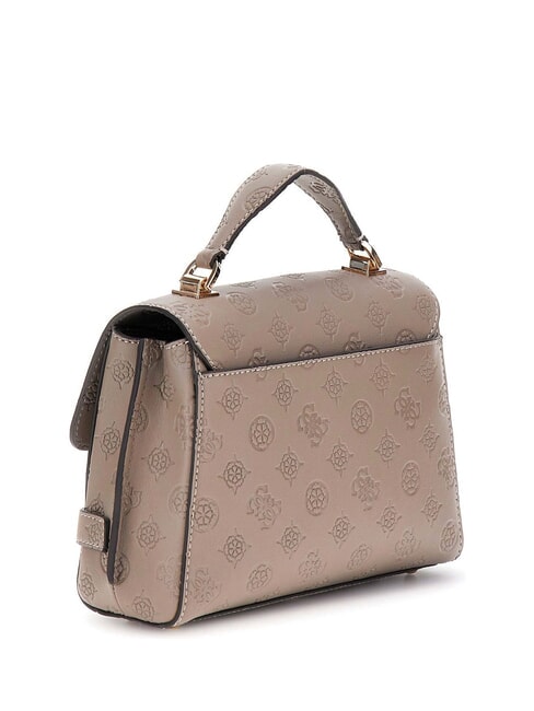 ZARELA Handbag satchel dark taupe logo - Women’s Bags