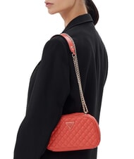 GUESS ECO RIANEE Convertible quilted bag coral red - Women&rsquo;s Bags - 5