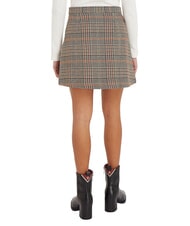 TOMMY HILFIGER TH Short skirt brown beige check - Women's Skirts - 2