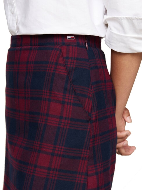 TH JEANS Tartan skirt rouge winter check - Women's Skirts