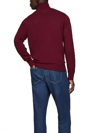 TH  Turtleneck sweater deep red - Men's Sweaters