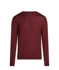 TOMMY HILFIGER TH  Crew neck wool sweater deep red - Men's Sweaters - 3