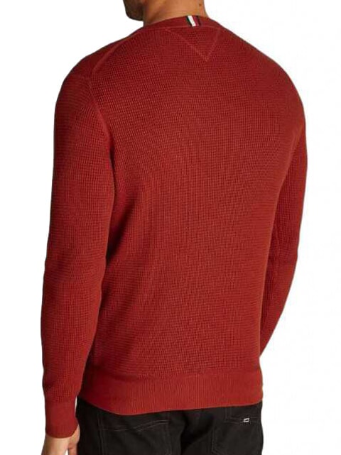 TH  Cotton crew neck sweater dark magma - Men's Sweaters