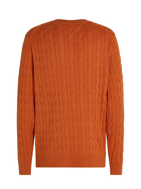 TH  Crew neck sweater orange thunder heather - Men's Sweaters