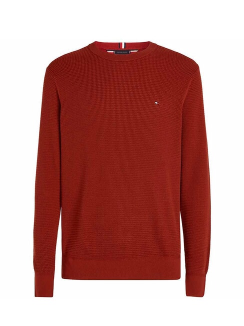 TH  Cotton crew neck sweater dark magma - Men's Sweaters