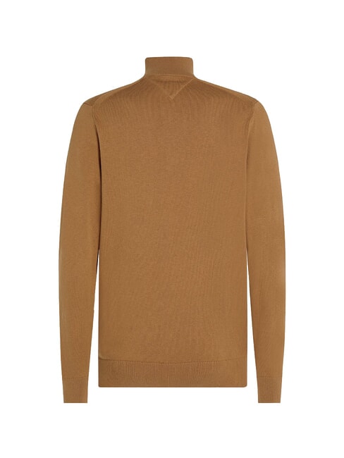 TH  High-neck sweater with zip safari canvas - Men's Sweaters
