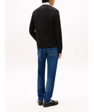 TOMMY HILFIGER TH  Crew neck sweater black - Men's Sweaters - 2