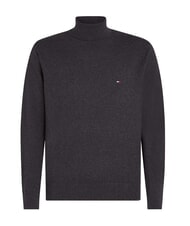 TOMMY HILFIGER TH  Turtleneck sweater dark gray heather - Men's Sweaters - 3