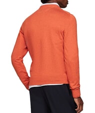 TOMMY HILFIGER PIMA Cashmere blend crewneck sweater orange thunder heather - Men's Sweaters - 2