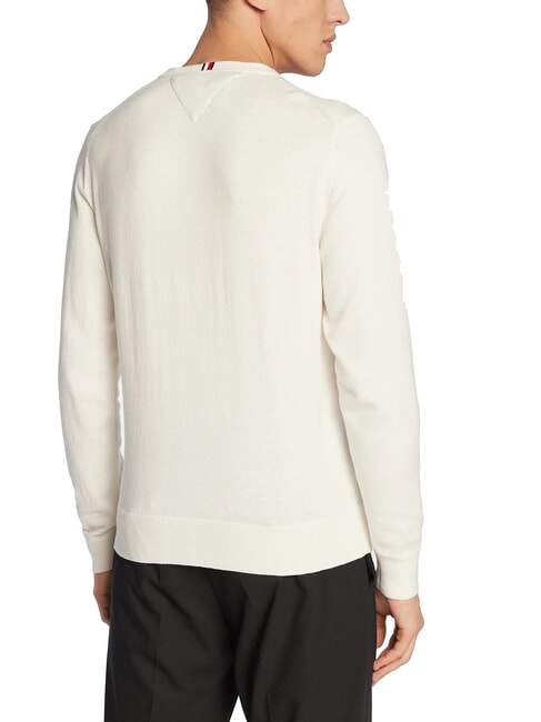 PIMA V-neck sweater in cashmere blend ivory - Men's Sweaters