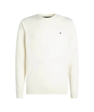 TOMMY HILFIGER PIMA Cashmere blend crewneck sweater ivory - Men's Sweaters - 3
