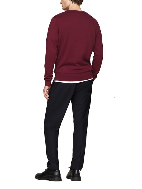TH  Crew neck sweater deep red - Men's Sweaters