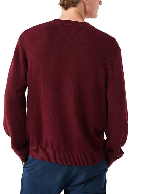 TH JEANS  Crew neck sweater deep red - Men's Sweaters