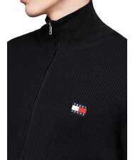 TOMMY HILFIGER TH JEANS  Zip-up sweater black - Men's Sweaters - 3