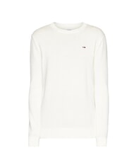 TOMMY HILFIGER TH JEANS  Cotton crewneck ancient white - Men's Sweaters - 3